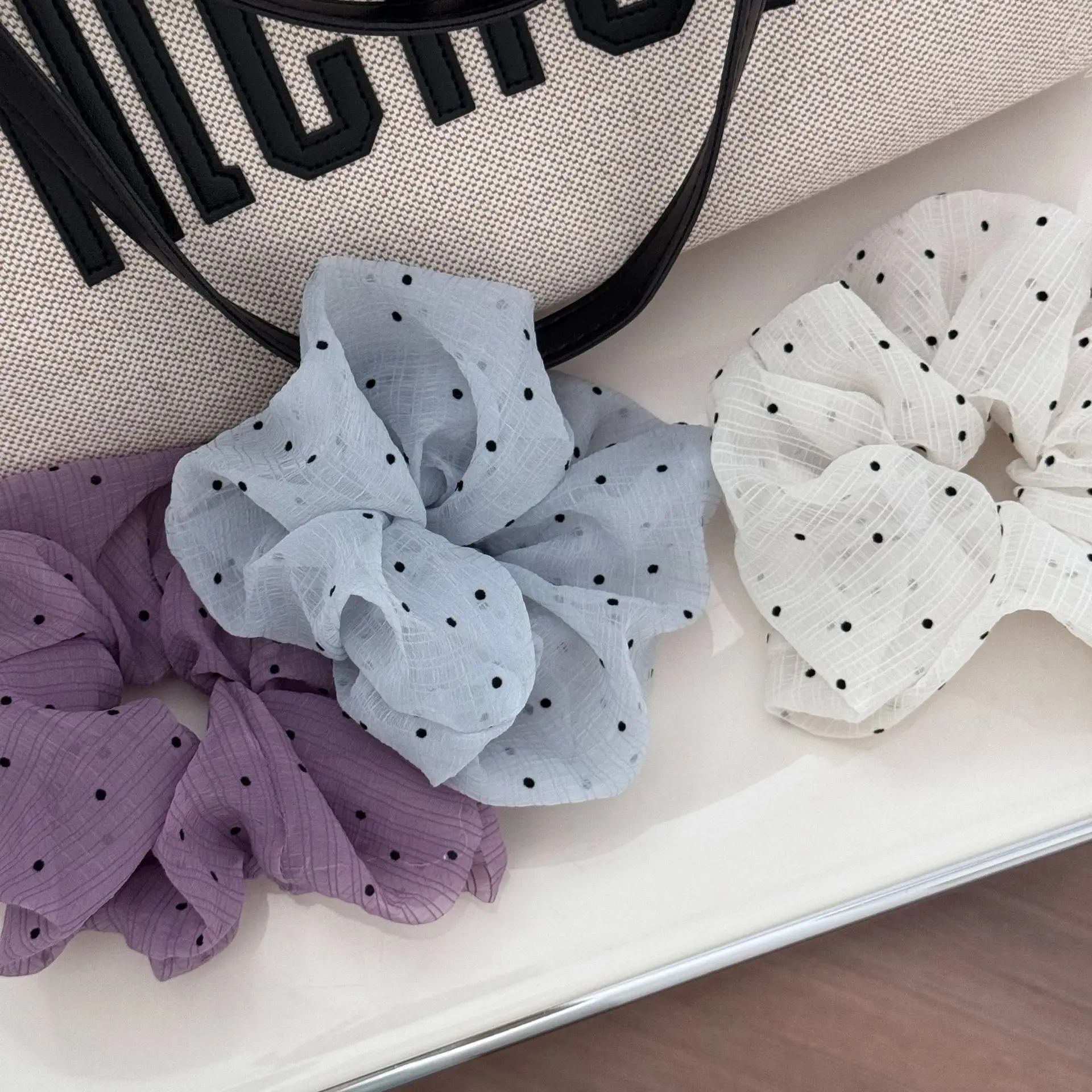 

Большие большие аксессуары для женщин и девочек, эластичные резинки для волос, резинки для волос, корейские популярные 2024, сказочные сладости KPOP, ведущая мода