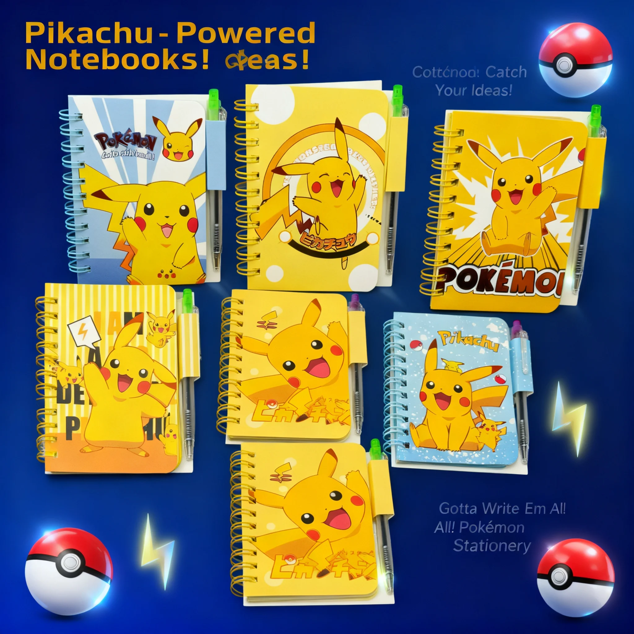 

Pokemon Pikachu Cute Cartoon Notebook Coil Book Portable Diary School Supplies Office Supplies Children Holiday Gift Fashion