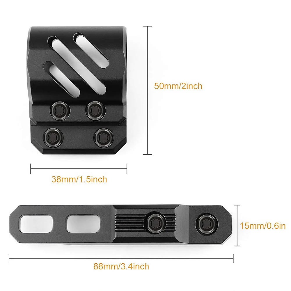 Soporte offset linterna riel táctico – Montaje 20-27mm - imagen 3