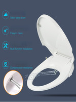 Intelligent Flushing Toilet Cover Female Washing Buttocks Seat Non-electrical Cleaning Stool Cover Toilet Lid with Bidet Washing