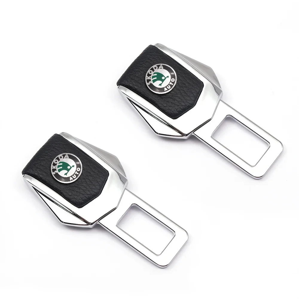 

Car Buckle Clasp Insert Plug Seat Belt Card Buckle For Skoda Octavia Rapid Fabia S Logo A7 Superb KAMIQ Accessories
