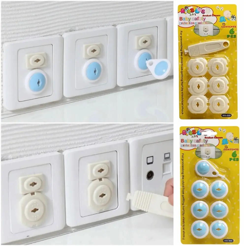 1 Set Lockable Design Protective Cover Unisex-Friendly Shock Prevention Unisex-Resistant Cover Safety Lock Safety Cover