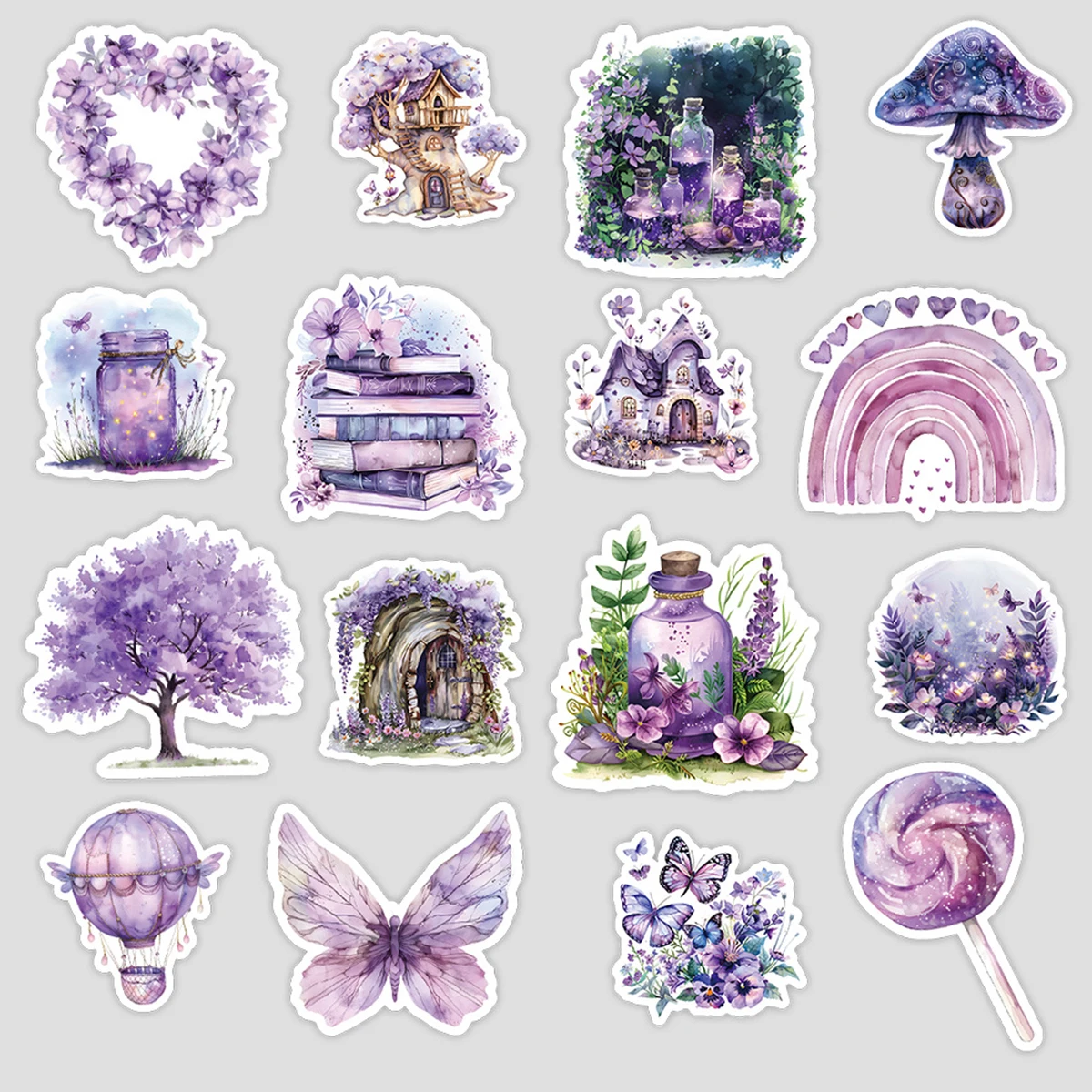 10/30/50PCS Fairy Garden Sticker Cute Graffiti Decoration Laptop Stationery Box Phone Case Water Cup Waterproof Decal Kids Toy