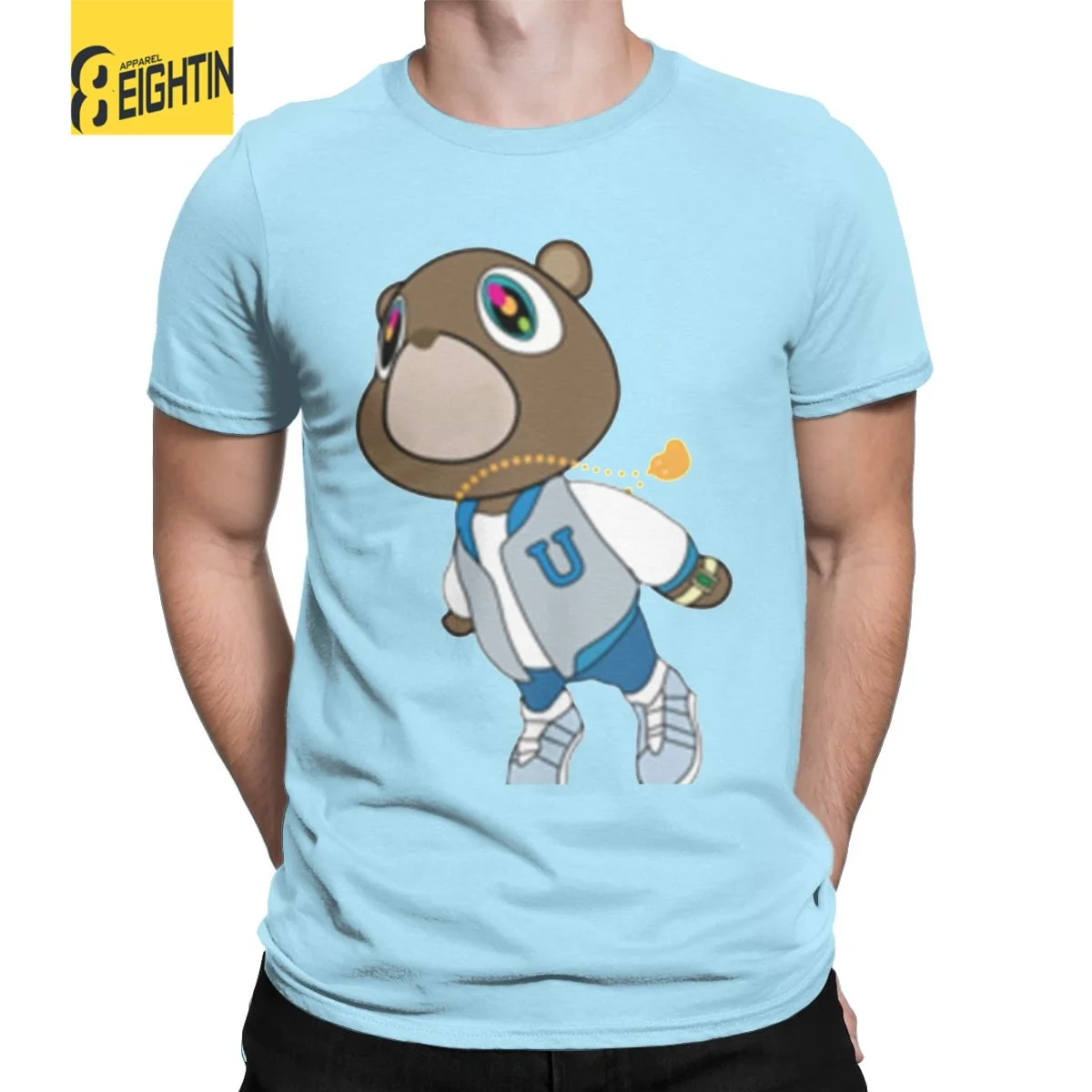 Men Kanye West Graduation Bear T Shirt Cotton Clothes Leisure Short Sleeve O Neck Tees Gift Idea T-Shirts