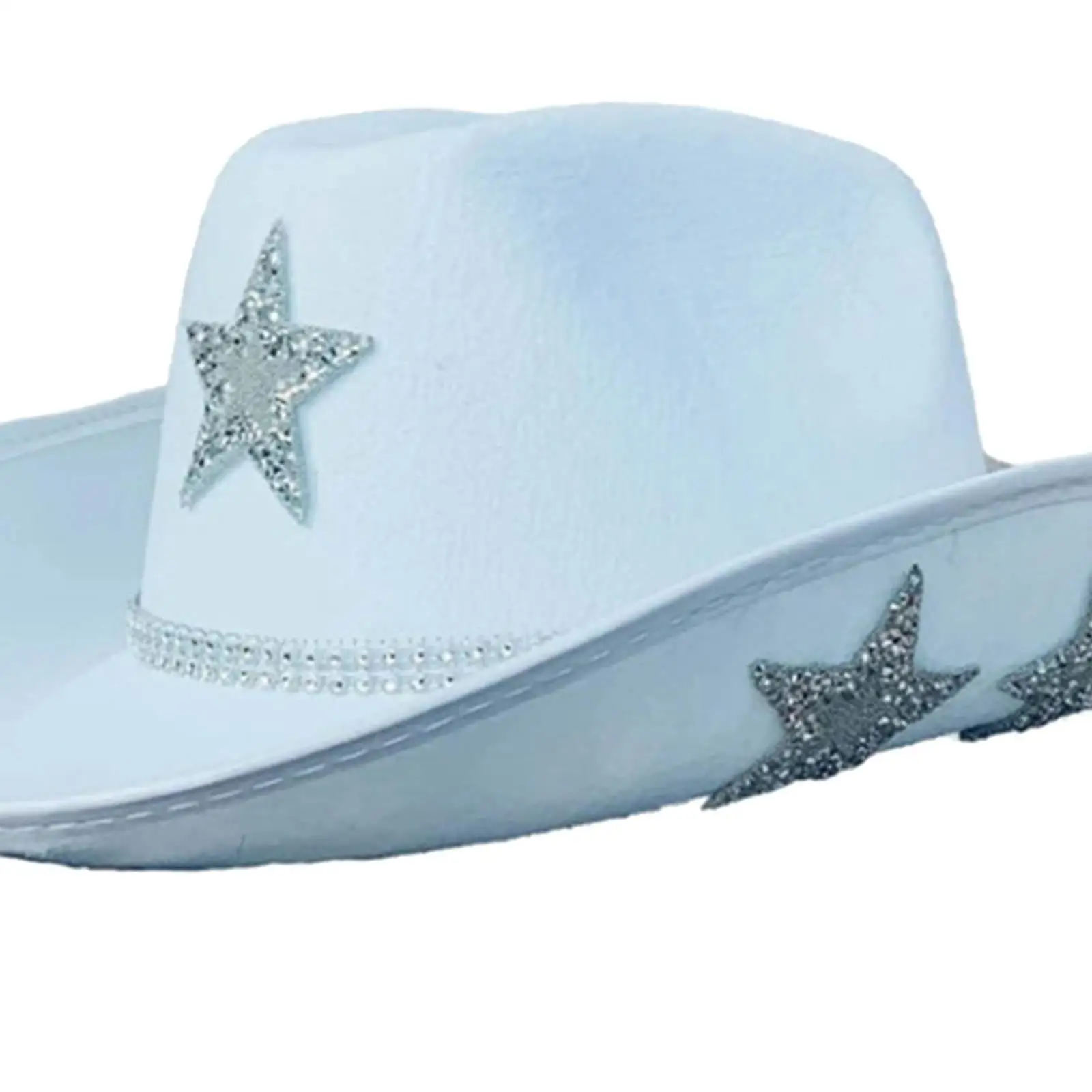 Novelty Cowgirl Hat White Women Girls Summer Outdoor Holiday Fancy Dress