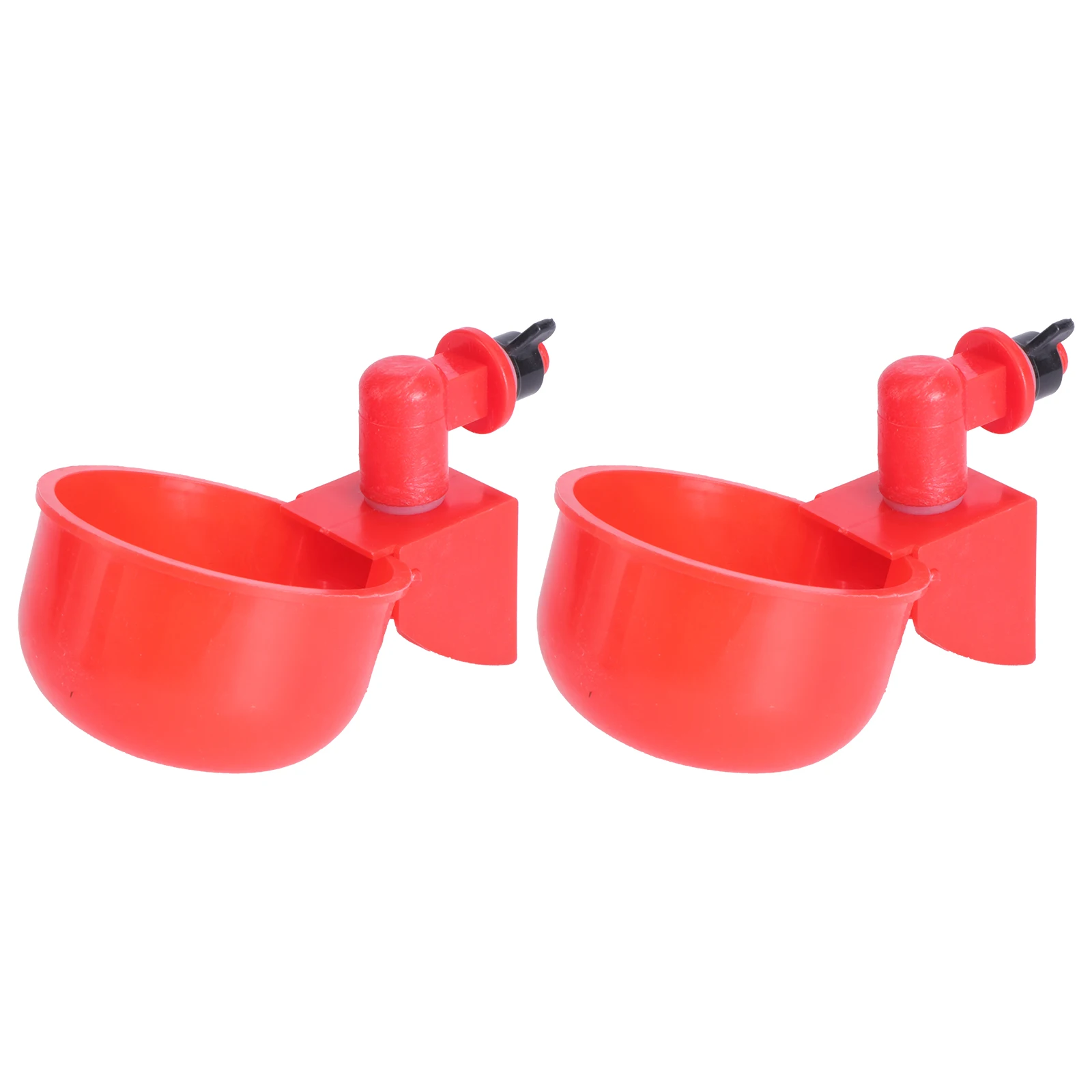 

2Pcs Automatic Waterer Chicken Water Bowl Poultry Drinking Bowls Large Output Durable ABS Safe Environmental Fall Resistance