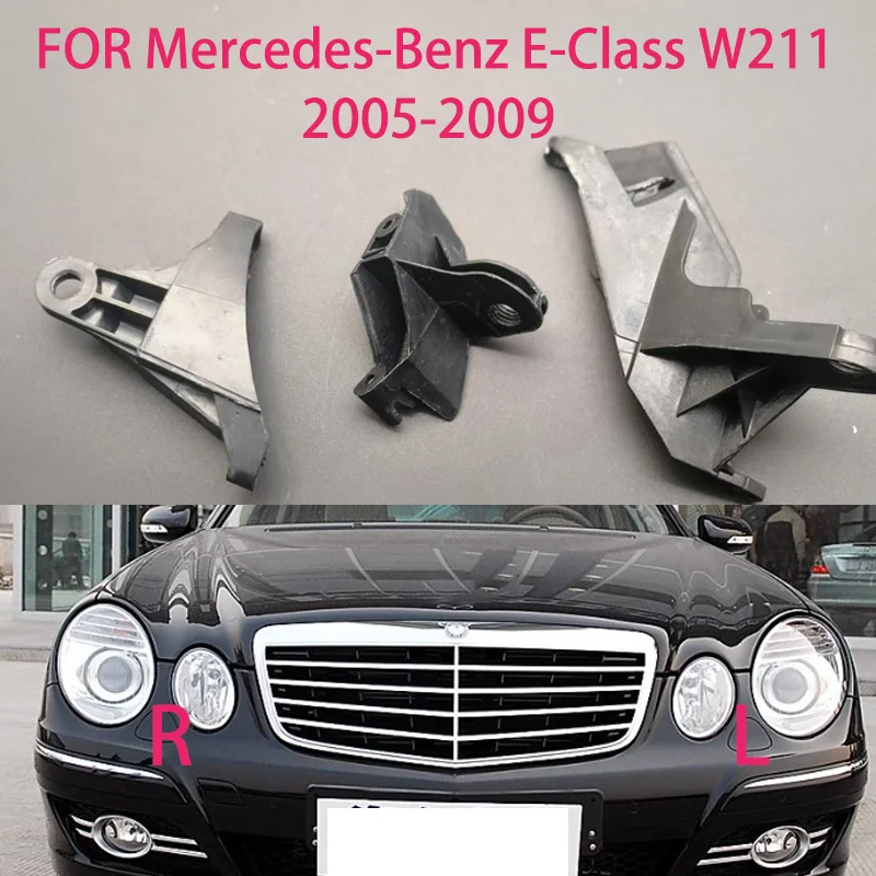 

Для Mercedes BENZ E-Class W211 2005-2009 E200 E240 E350 комплект для ремонта фар автомобиля кронштейн защитное кольцо пластиковый ремонт черный