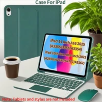 Funda para iPad A16 11 pulgadas 2025 A3355 A3356 A3354, funda para teclado Bluetooth para iPad 10.9 pulgadas 2022 A2696 A2757 A2777 A3162