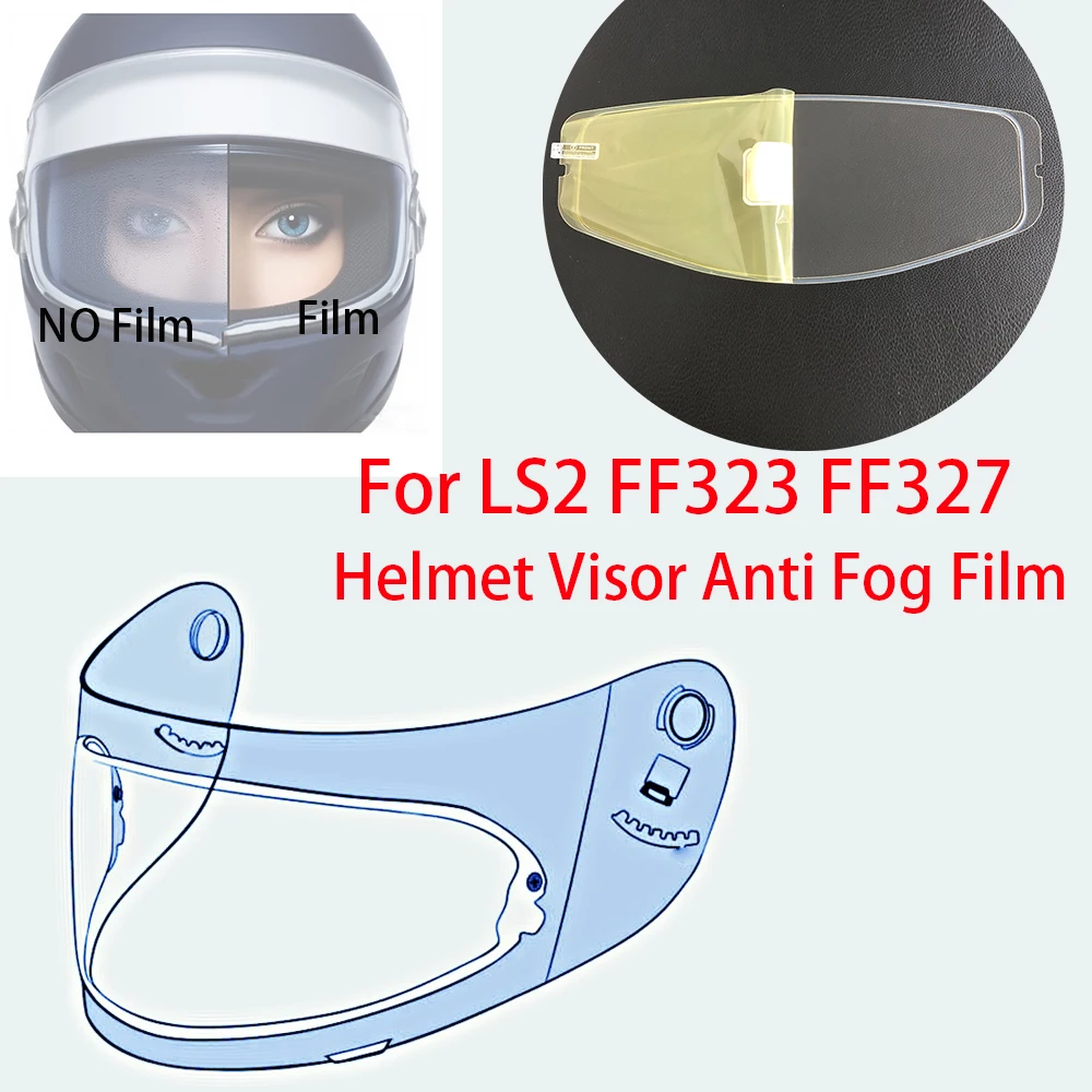 

For Anti Fog Film For LS2 FF323 FF327 Motorcycle Helmet Accessories Fog Resistant Moto Casco Lens Sticker Shield Replacement