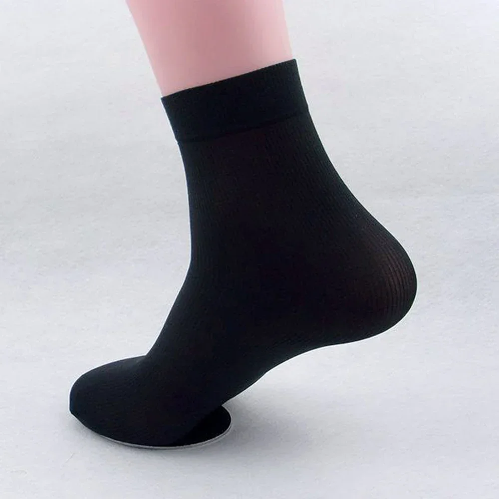 Ultra-thin Socks Breathable Comfy Plain Sports Stockings Summer Thin 10 Pairs Business Casual Dress Solid Color