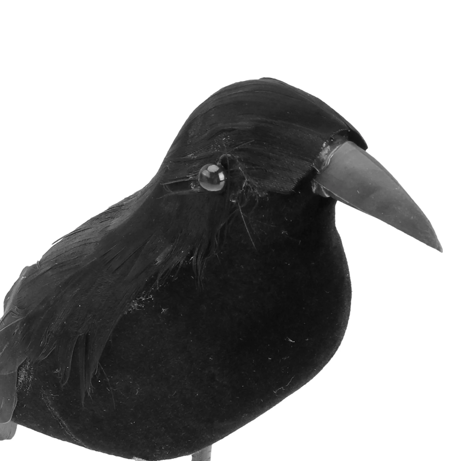 

4Pcs Halloween Crow Prop Simulated Realistic Crow Ornament Decoration Easter Table Garden Indoor Decor Desktop Decoration