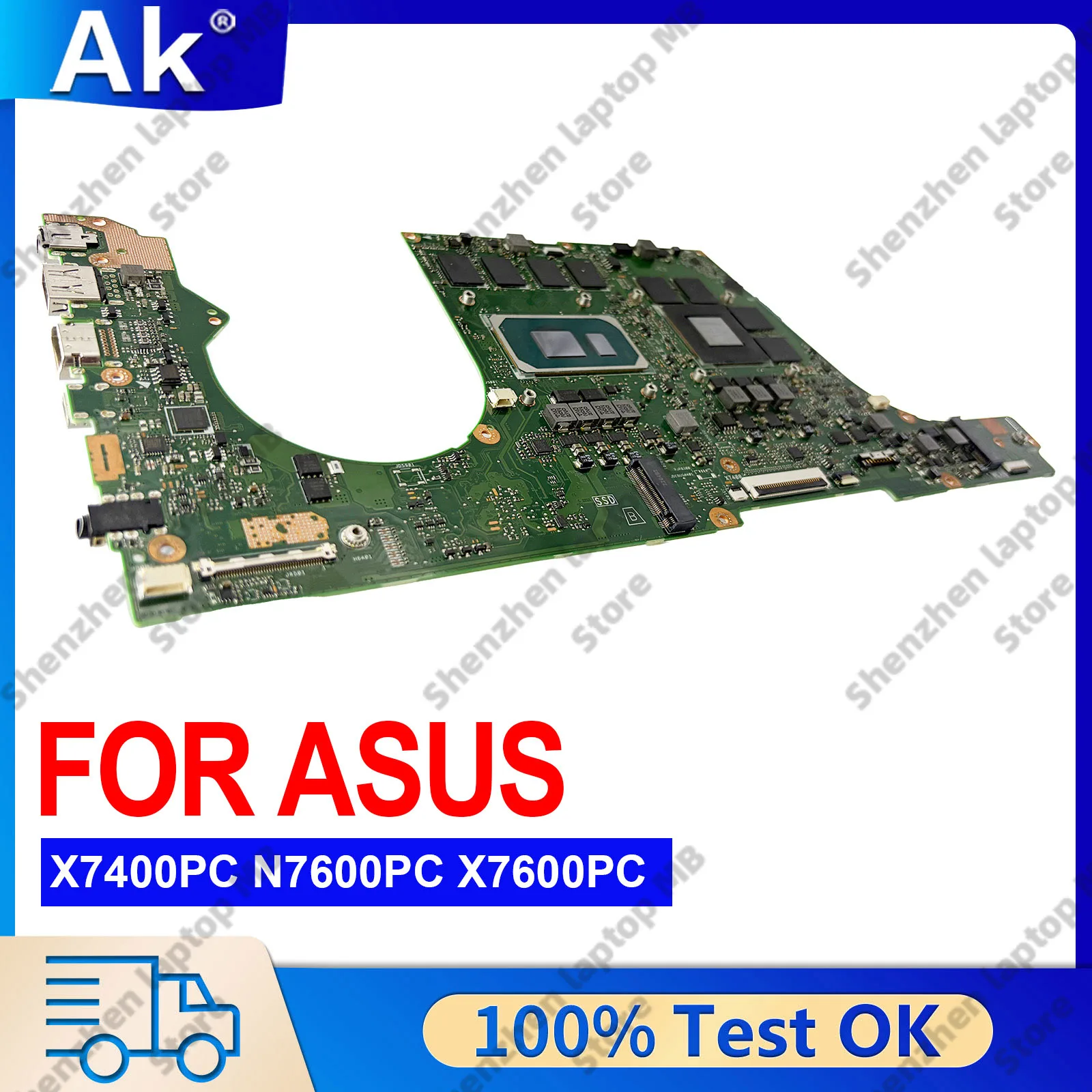 

X7400PC Laptop Motherboard For ASUS V3500P V3400P X7400PE X7400P K3400P N7400P X7400PC K3500P Mainboard With 11th Gen I3 i5 i7