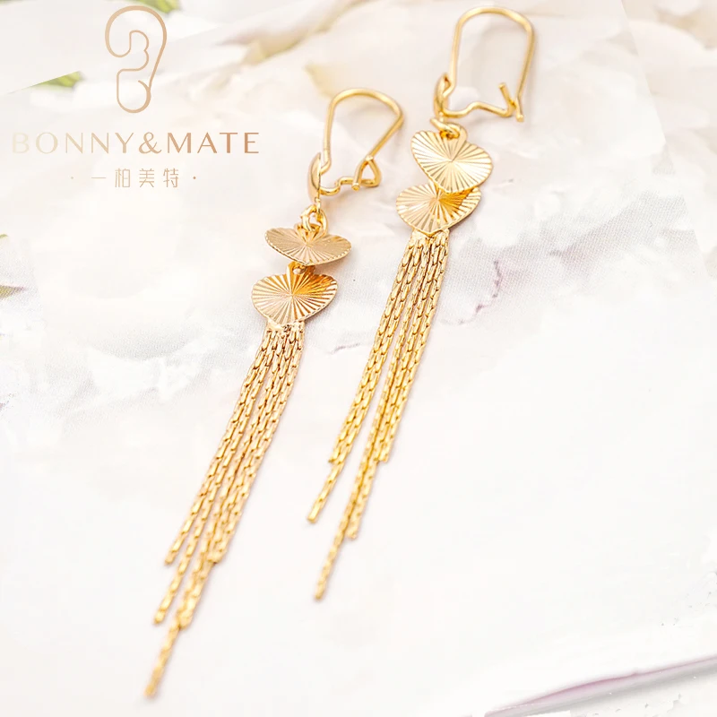 New Fashion Romantic Earrings Simple 18K Gold Plated Women\'s Earrings High Fashion Jewelry