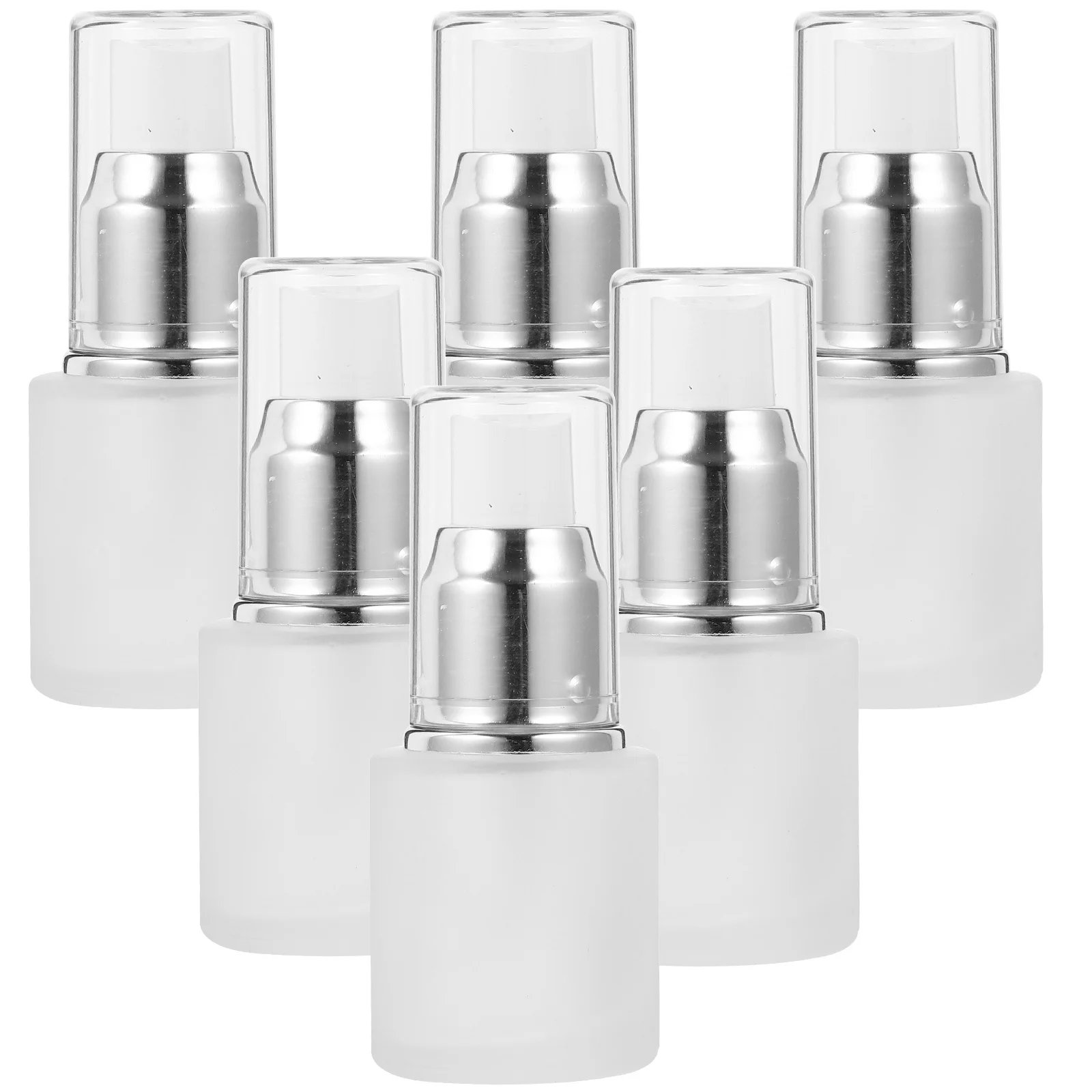 6 قطع من زجاجات مضخة الضغط المريحة لتزيين تخزين سائل الصابون 25 مل زجاجة موزعات السفر والمكتب المنزلي