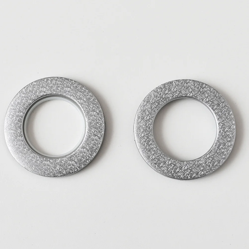 4 قطع من حلقات الستائر البلاستيكية الفاخرة، آمنة وسميكة ومتينة للستائر الثقيلة وخفيفة الوزن #3