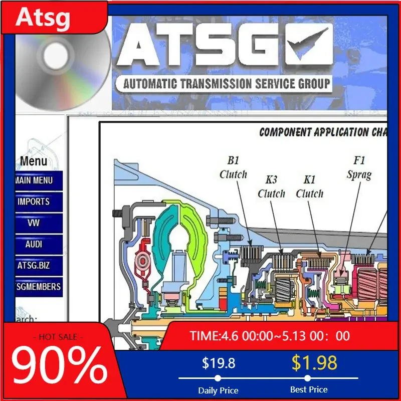 Software de reparación de automóviles, herramienta de diagnóstico Manual de reparación ATSG, escaneo automotriz, datos en CD, herramientas automotrices, gran oferta, 2024