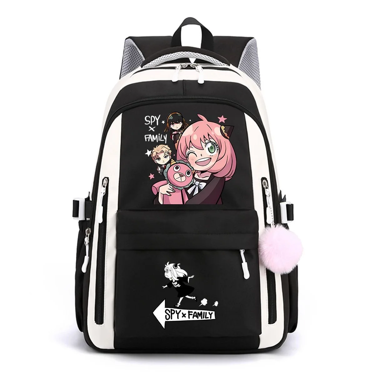 Anime SPY×FAMILY Backpack Anya Forger Twilight Cartoon Print Student Schoolbag Large Capacity Travel Spine Protection Backpack