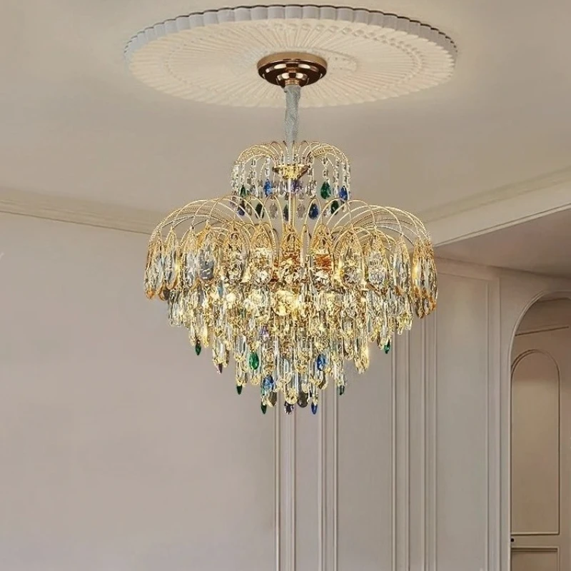 

Nordic Crystal Led Chandelier for Living Dining Room Food Tables Bedroom Designer Pendant Lights Home Decor Lusters Luminaires