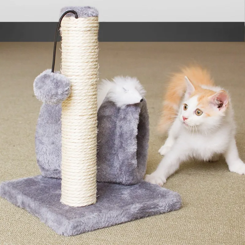 

Cat Scratcher Cat Scratch Board Small Sisal Scratchers for Cats Grab Column Cats Scratching Post Mouse Kitten Toy Pet Furniture