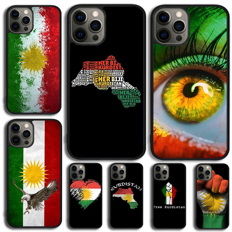 

Чехол для телефона с флагом Курдистана для iPhone 16, 15, 14, 13, 12, Mini 11 Pro Max Plus X XS Max XR, чехол в виде ракушки