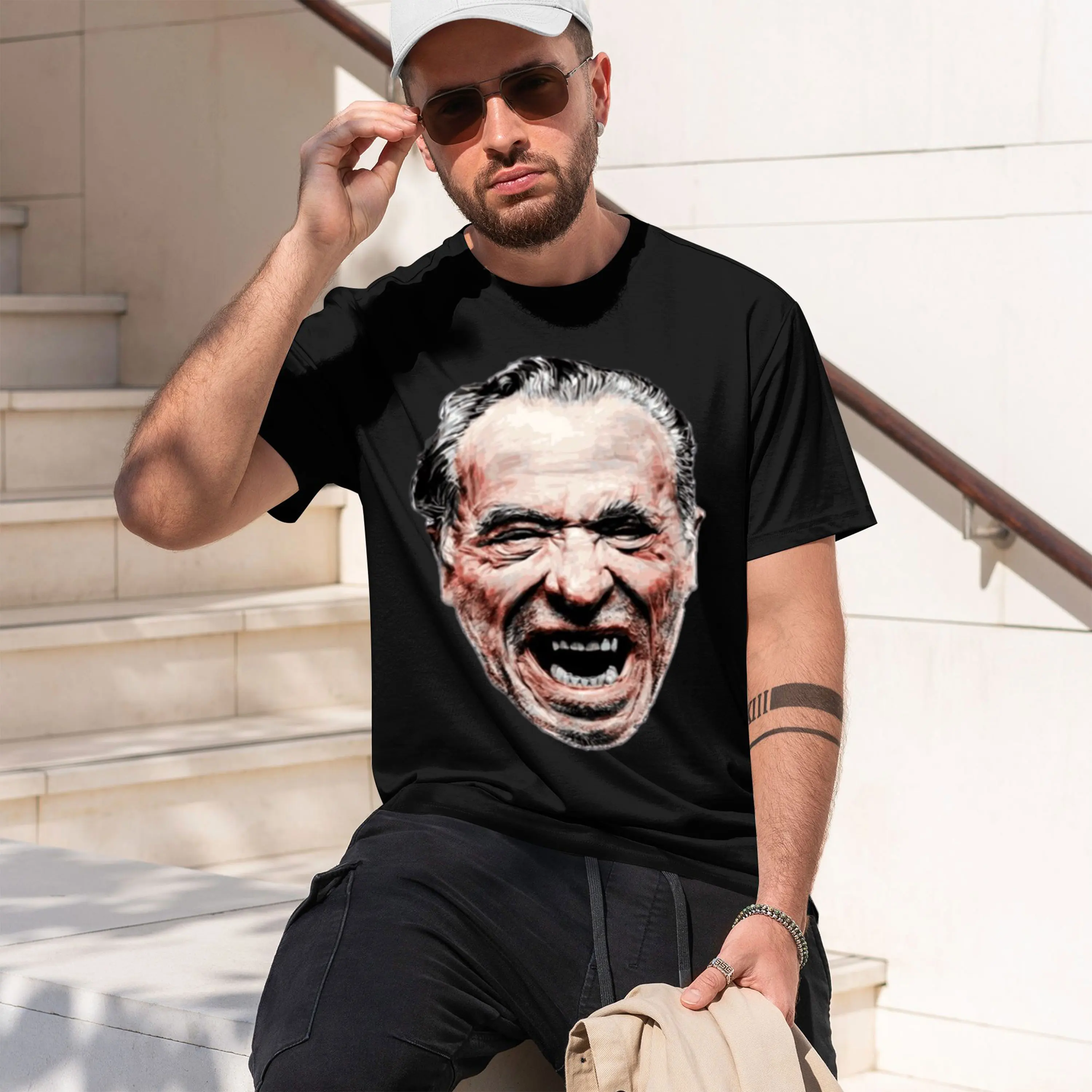 Bukowski Sticker 2026 New Model Men’s Short-sleeve crewneck T-Shirt Classic Casual Multiple Colors and Sizes for Daily Wear All-