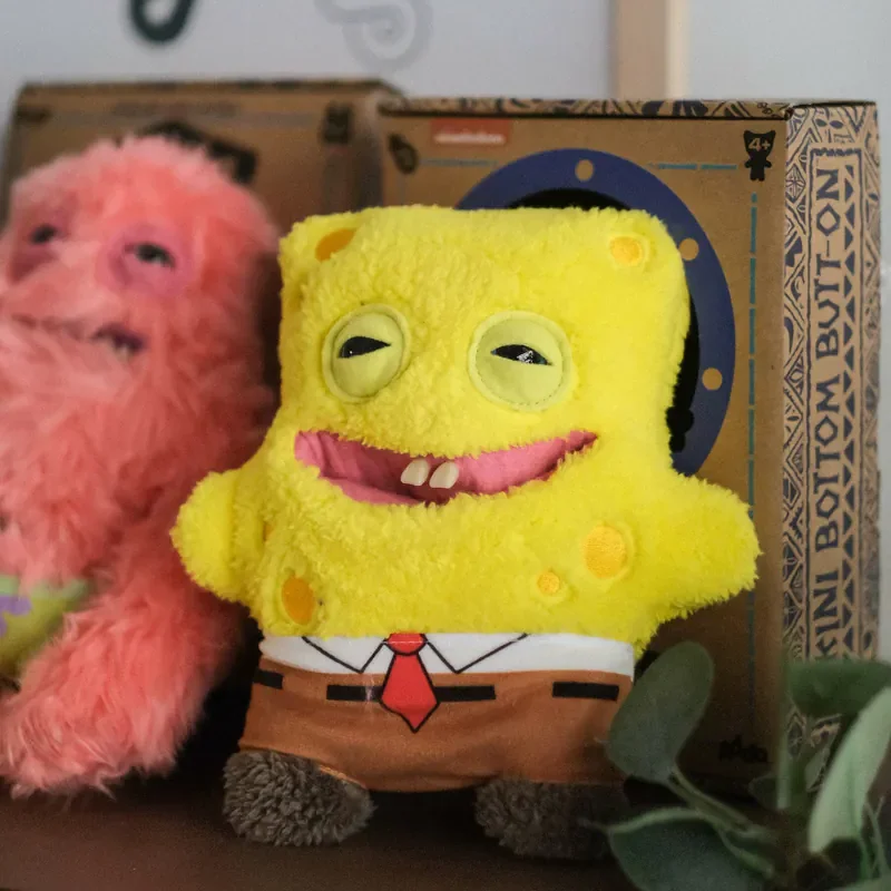 Anime Mutated Fuggler Spongebob Patrick Star Blind Box  Plush Toy Little Monster Funny Ugly Monster Teeth Birthday Christmas Gif