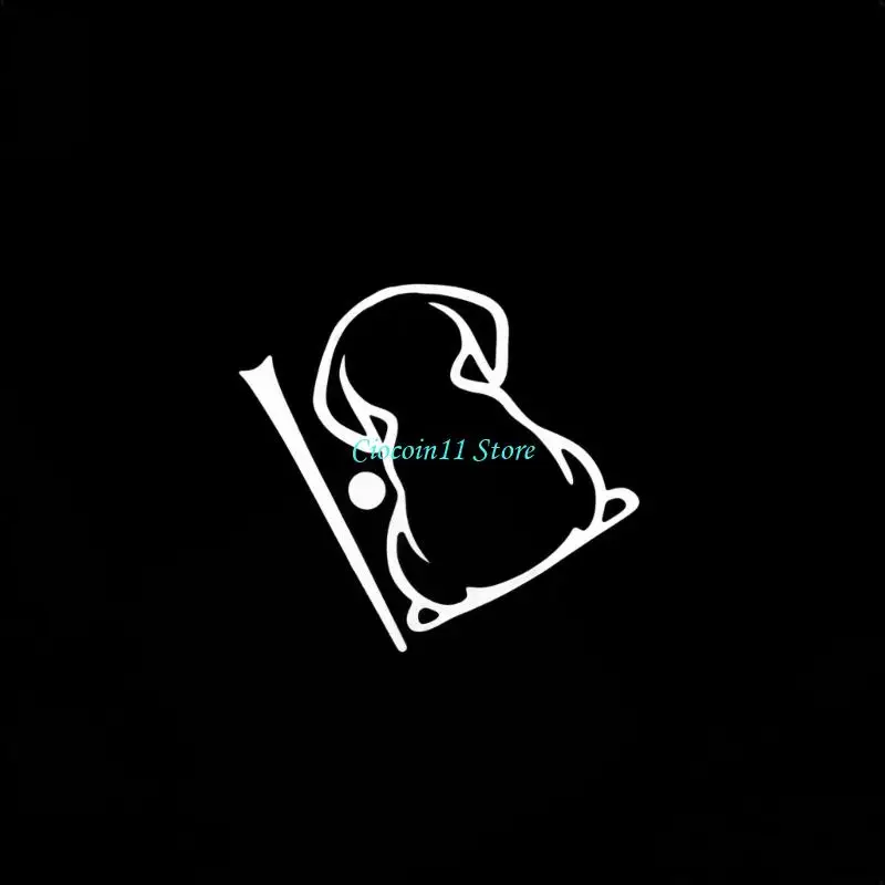 Y1UB Long Lasting Sun Resistant Dog Themed Wiper Sticker For Vehicle Window Decors