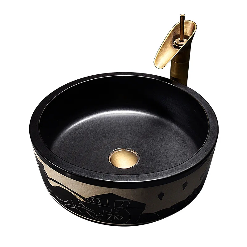 

Counter basin Small apartment Balcony bathroom Washbasin Art ceramic washbasin Washbasin Household