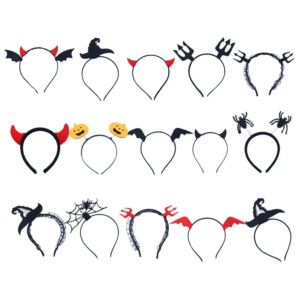 Carnival Easter Party Decor Bat Costume Accessory Halloween Party Women Hair Hoop Halloween Hairbands Spider Halloween Headband