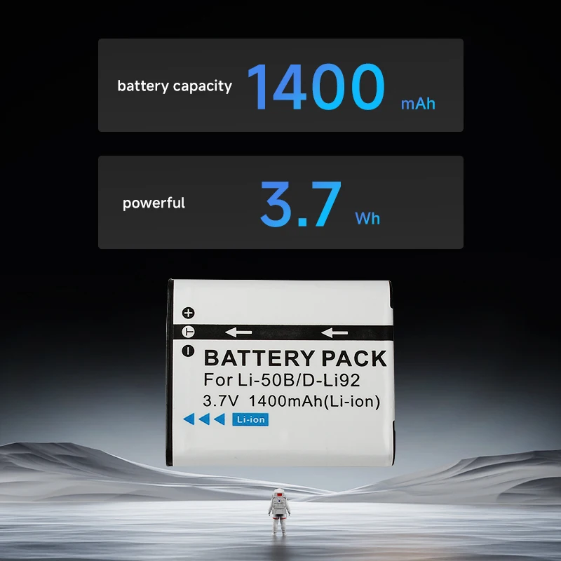 LI-50B バッテリー交換用 1050mAh オリンパススタイラス 1020 1030SW 1200 1500 デジタルカメラ用