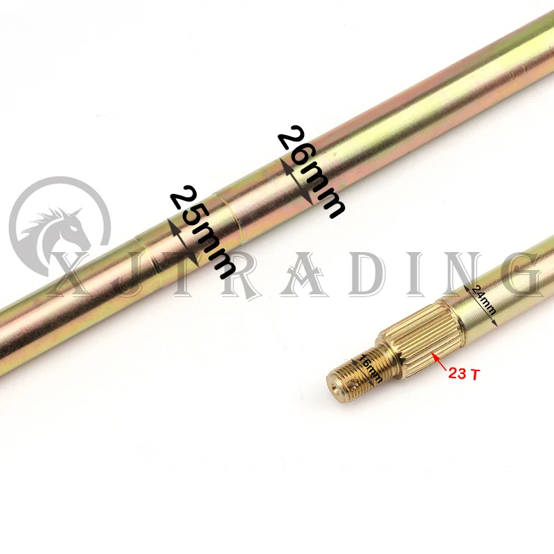 Assy do eixo traseiro com roda dentada do rolamento, disco de freio, Monte Cubo da roda para DIY Kart ATV, Quad Bike Modificação Peças, UCP205, 1000mm