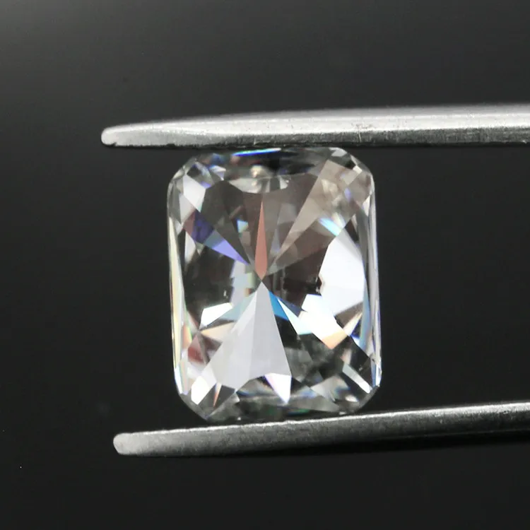 

SICGEM 6*8mm 2ct Natural Radiant Cut Moissanite VVS1 Synthetic Lab Created Gem Stone Loose Moissanite