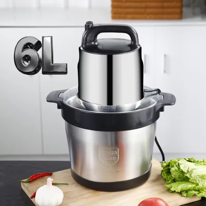 

Stainless Steel 6l Liters Pounding Yam Pounder Meat Blender Electr Electric Slicer Meat Grinder Fufu Machine