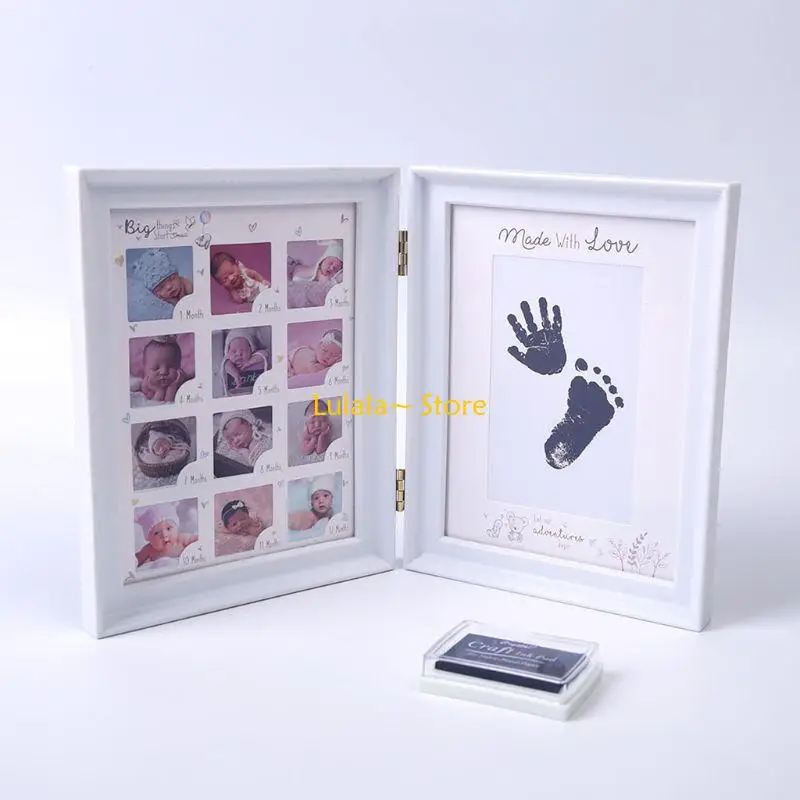 Y4QA Fashion Newborn Baby Growth Milestone Photo Frame Family Wall Accessories