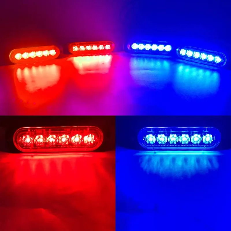 24LED Strobe Lights Emergency Flashing Beacon Police Light Lighting 12V 24V Car Truck Trailer Strobos Warning Lamp Stroboscopes