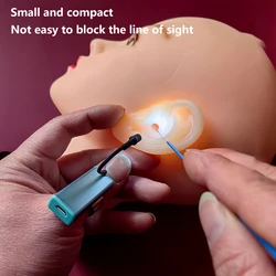 Ear Picking Tool Thumb Lamp Adjustable Lighting Angle Usb Charging Alloy Ear Pick Thumb Light For Ear Picking Ear Pick Thumb Lam