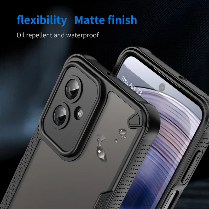 Hybrid Rugged Protective Cover For Motorola Moto G35 G55 G75 5G Case Shockproof Coque Fundas Capa