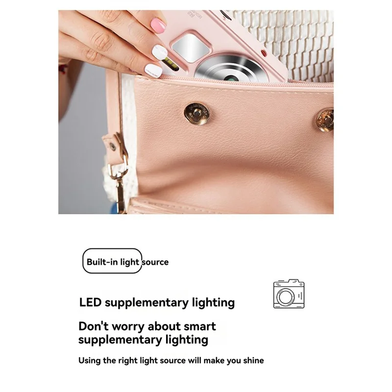 Детская цифровая камера BOFF, HD-видео 4K, 30 кадров в секунду, 2000 мАч, записывающее устройство с длительным сроком службы, заполняющее освещение, OTG-функция