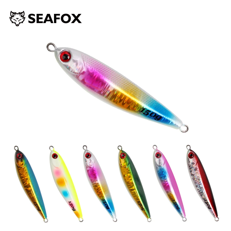 Weihai Seafox Metal Jig Metal Cast JIG Spoon Shore Casting Jigging Fish Sea Bass Saltwater Fishing Lure Artificial Bait Tackle