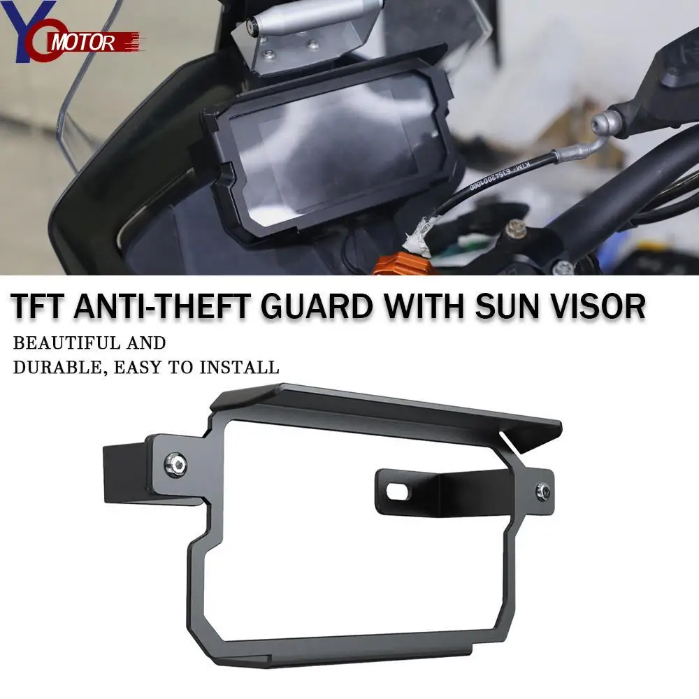 

For K-T-M 890 Adventure R 2021 2022 2023 890ADVENTURE Motorcycle Accessories TFT Anti-theft Guards With Sun Visor Aluminum Parts