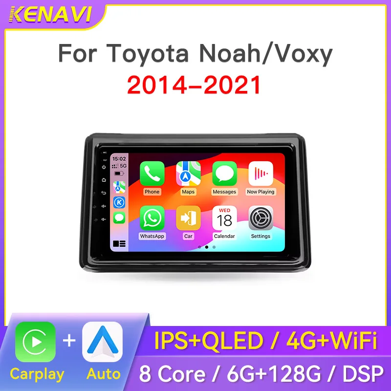 

Car Stereo Radio For Toyota Noah Voxy R80 2014 - 2021 Multimedia Player GPS Wireless Carplay Android Auto Head Unit 2 Din Screen