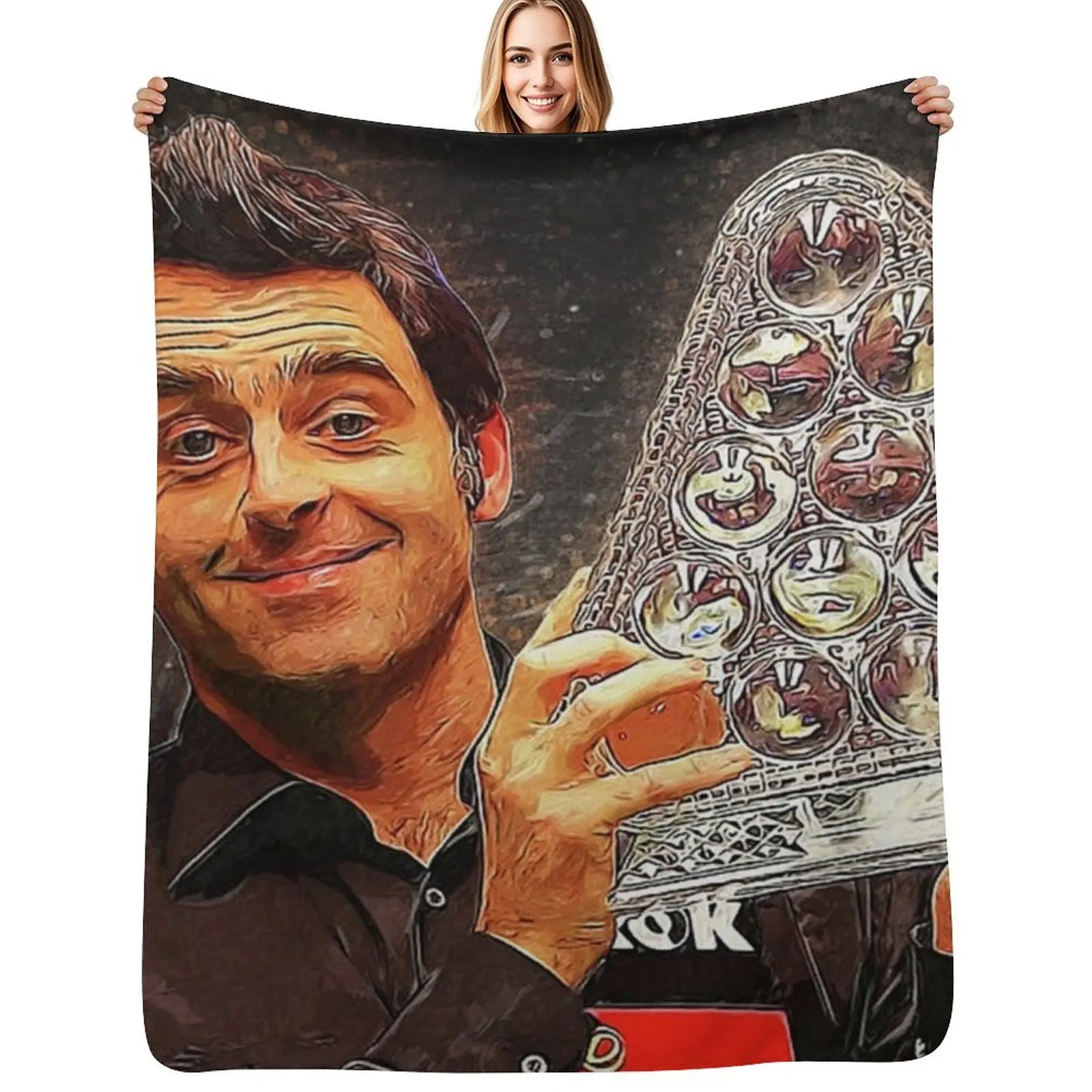

The Rocket Ronnie O'Sullivan Throw Blanket Plaid Cute Decorative Sofas Baby Blankets