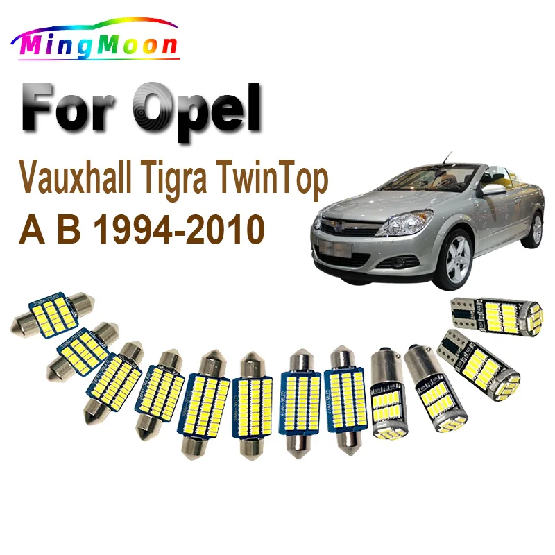 Accessories For Opel Vauxhall Tigra TwinTop A B 1994-2004 2005 2006 2007 2008 2009 2010 Car Bulb LED Interior Reading Light Kit