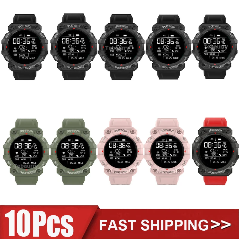 

10Pcs Wholesale FD68S Smart Watch Men Women Heart Rate Monitor Sports FitnessTracker Smartwatch for Android Ios