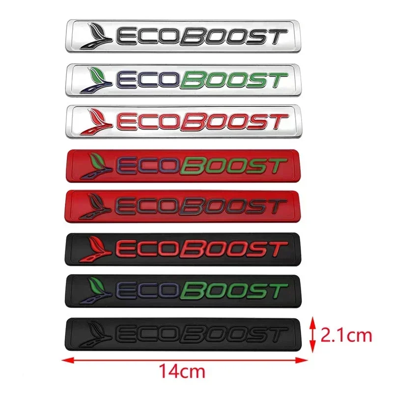 Metal Car Body Sticker Rear Trunk Badge for Ford ECOBOOST Ranger Mustang Escort Taurus Explorer Fiesta Focus Mondeo Kuga Styling