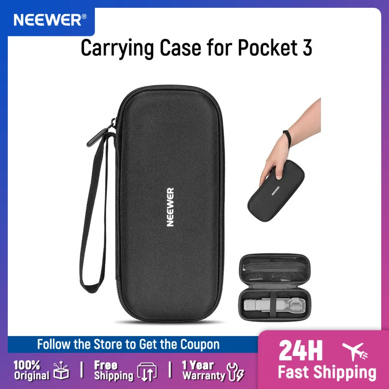 

NEEWER Carrying Case for Pocket 3 Portable Hard Bag for DJI Osmo Pocket 3 Gimbal Camera & Handle & Creator Combo Filter