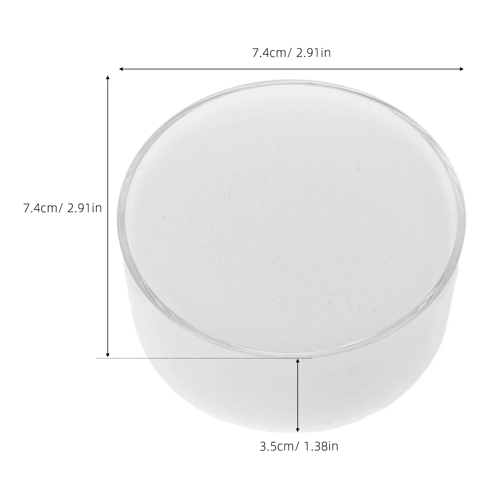 Humectador de dedos con esponja para contar dinero, 4 unidades, humidificador de esponja redondo para la punta de los dedos, para el conteo de dinero y papeles.
