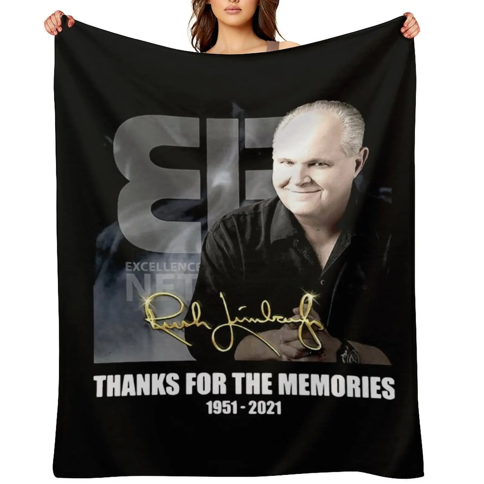 

RUSH LIMBAUGH Throw Blanket Multi-Purpose Fashion Sofas Thin Blankets