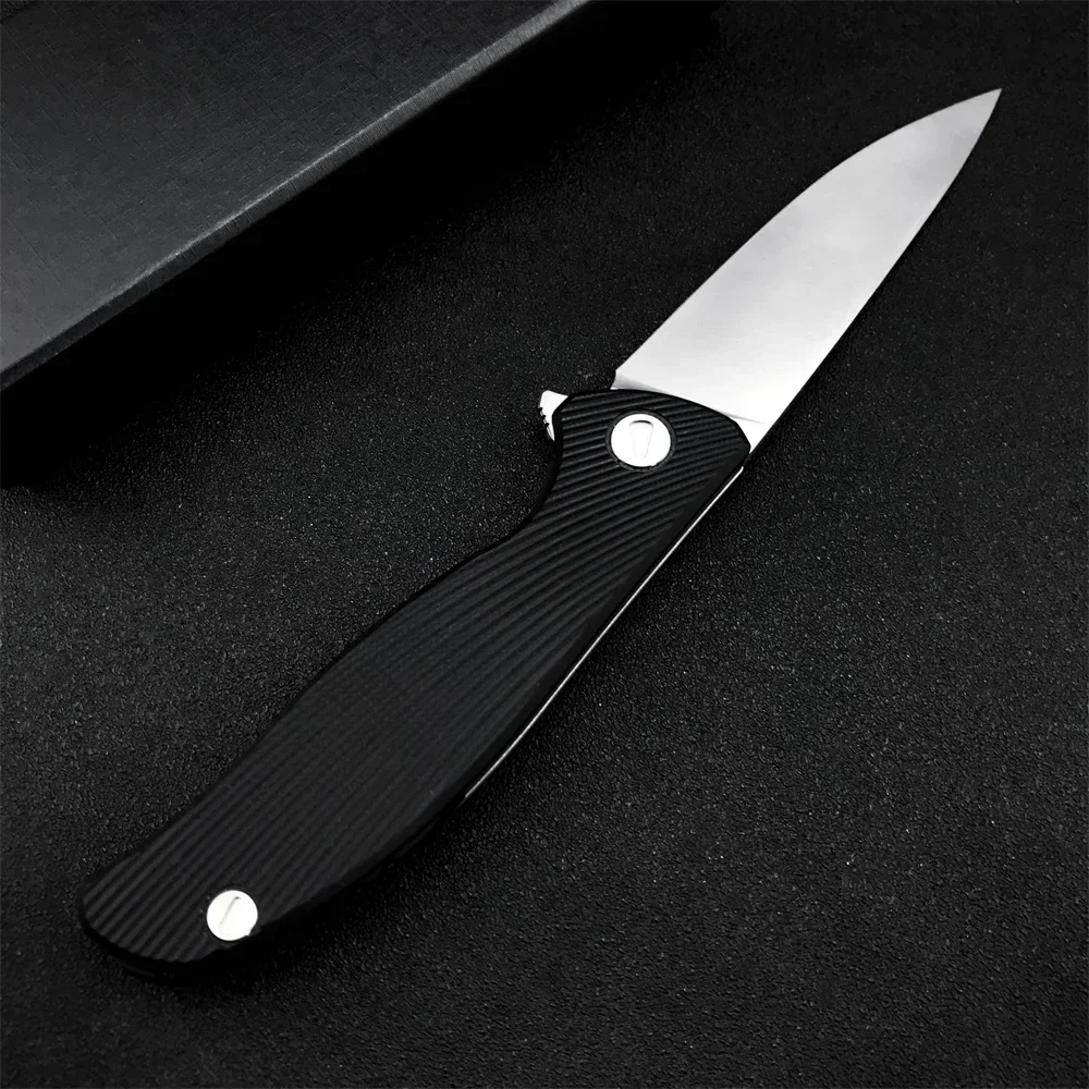 High Quality Ball Bearing Folding Knives D2 Drop Point Blade G10 Handle Outdoor Camping Hunting Fishing EDC Multi-Tool Gift Box