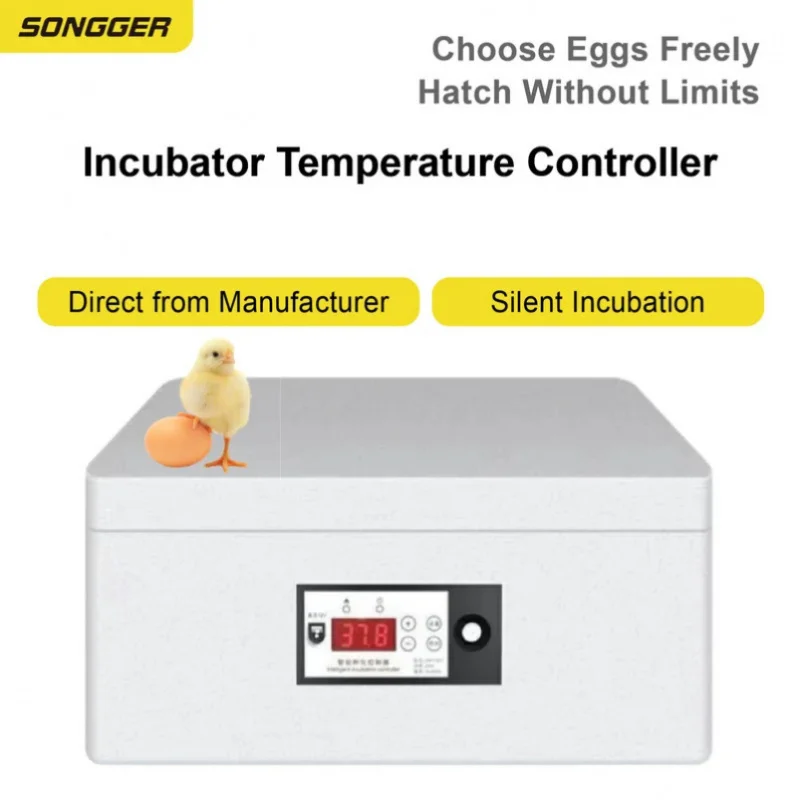 

Digital 12V Incubator Temperature Controller Egg Hatcher Thermostat MOSFET Auto Egg Turn LED Temp Control Full Auto Hatch